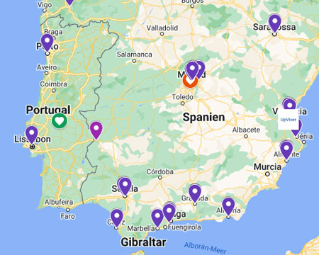 Clínicas y Hospitales con Tecnología WAL de Body-jet® en España y Portugal